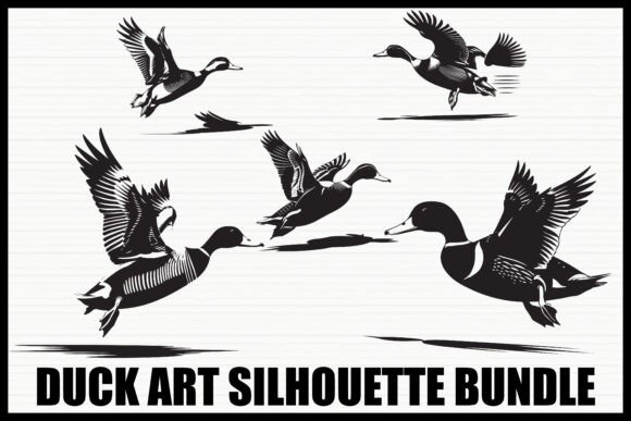Bring Nature Indoors with the Flying Duck Silhouette Bundle