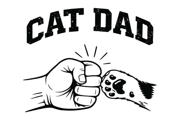 Cat Dad Fist Bump Pet Lover Design: More Than Just a Graphic