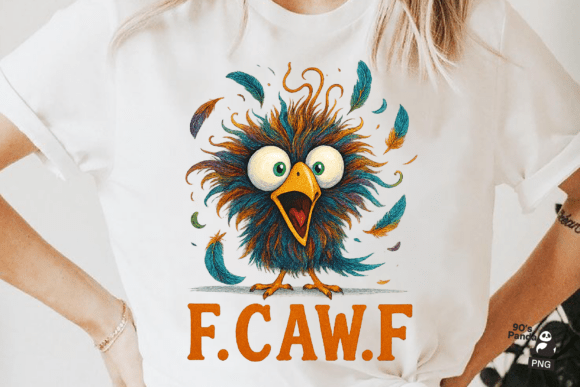 F-Caw-F Sublimation Clipart: Unleash Bold, Sarcastic Humor in Your Designs