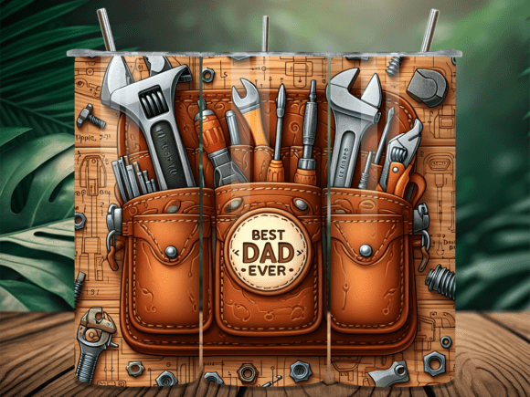 Leather Tool Belt Dad Father Tumbler: The Ultimate Gift Design