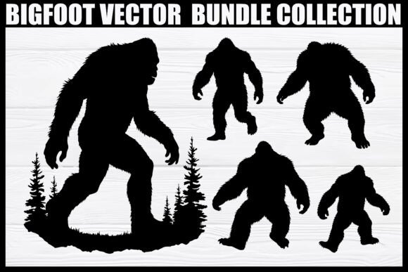 Mastering the Mythical: A Guide to the Bigfoot Vector Silhouette Bundle